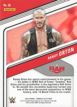2023 Donruss Elite WWE - Purple #66 Randy Orton Back