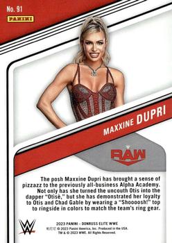 2023 Donruss Elite WWE - Purple #91 Maxxine Dupri Back