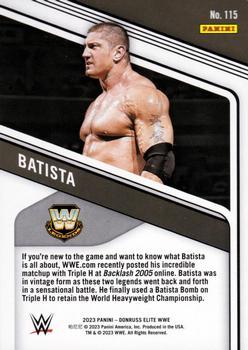 2023 Donruss Elite WWE - Purple #115 Batista Back