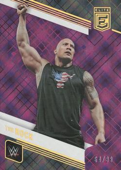 2023 Donruss Elite WWE - Purple #142 The Rock Front