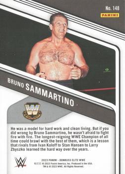 2023 Donruss Elite WWE - Purple #148 Bruno Sammartino Back