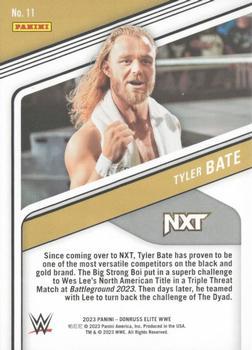 2023 Donruss Elite WWE - Orange #11 Tyler Bate Back