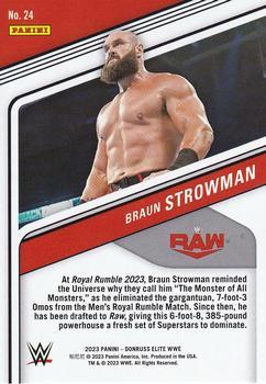 2023 Donruss Elite WWE - Orange #24 Braun Strowman Back