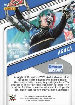2023 Donruss Elite WWE - Orange #28 Asuka Back