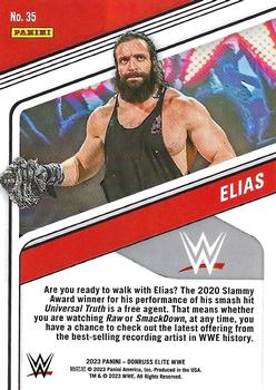2023 Donruss Elite WWE - Orange #35 Elias Back