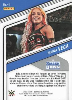 2023 Donruss Elite WWE - Orange #41 Zelina Vega Back