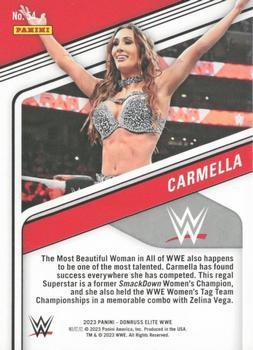 2023 Donruss Elite WWE - Orange #54 Carmella Back