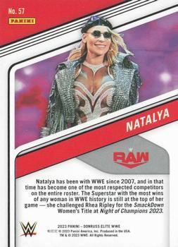 2023 Donruss Elite WWE - Orange #57 Natalya Back