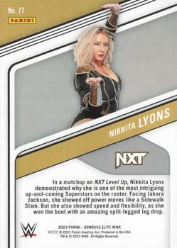 2023 Donruss Elite WWE - Orange #77 Nikkita Lyons Back