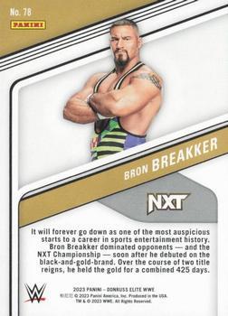 2023 Donruss Elite WWE - Orange #78 Bron Breakker Back