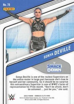2023 Donruss Elite WWE - Orange #79 Sonya Deville Back