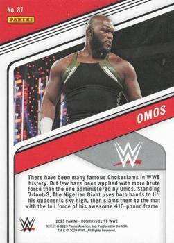 2023 Donruss Elite WWE - Orange #87 Omos Back