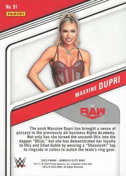 2023 Donruss Elite WWE - Orange #91 Maxxine Dupri Back