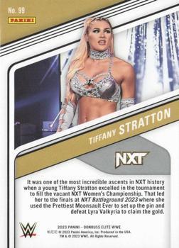 2023 Donruss Elite WWE - Orange #99 Tiffany Stratton Back