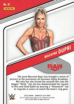 2023 Donruss Elite WWE - Teal #91 Maxxine Dupri Back