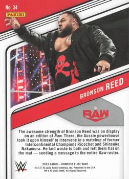 2023 Donruss Elite WWE - Gold #34 Bronson Reed Back