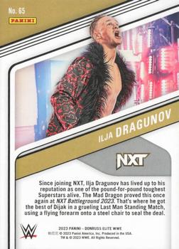 2023 Donruss Elite WWE - Gold #65 Ilja Dragunov Back