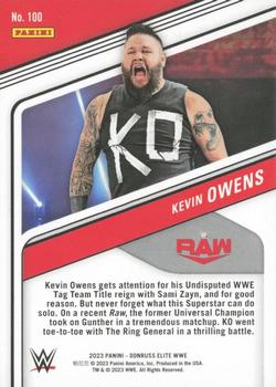2023 Donruss Elite WWE - Gold #100 Kevin Owens Back