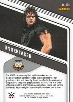 2023 Donruss Elite WWE - Gold #104 Undertaker Back
