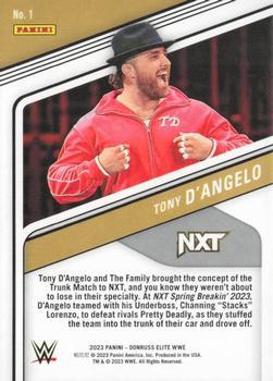 2023 Donruss Elite WWE - Razzle Dazzle #1 Tony D'Angelo Back
