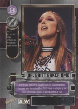 2022 SkyBox Metal Universe AEW - 97-98 Retro #R-8 Dr. Britt Baker Back