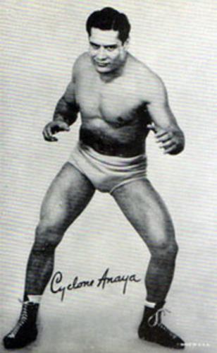 1950 Exhibit Wrestling #NNO Cyclone Anaya Front