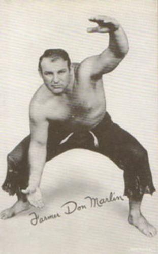 1950 Exhibit Wrestling #NNO Farmer Don Marlin Front