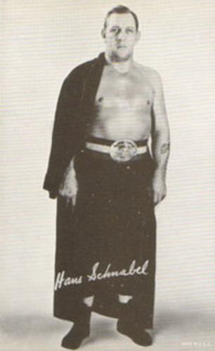 1950 Exhibit Wrestling #NNO Hans Schnabel Front