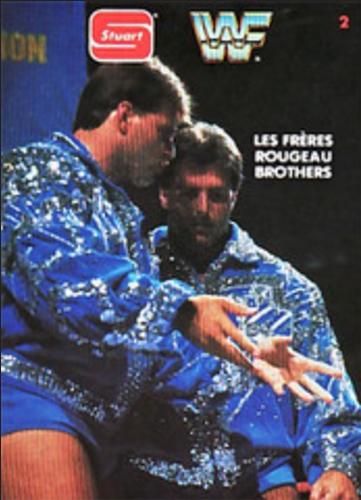 1987 Stuart Foods WWF #2 The Rougeau Brothers Front