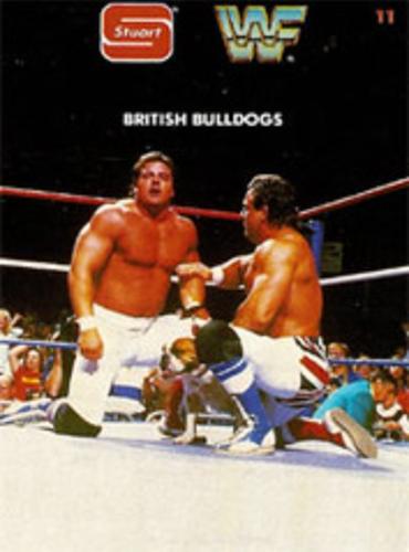 1987 Stuart Foods WWF #11 British Bulldogs Front