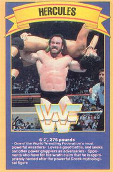 1989 Gold Bond Ice Cream WWF #NNO Hercules Front