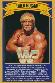 1989 Gold Bond Ice Cream WWF #NNO Hulk Hogan Front
