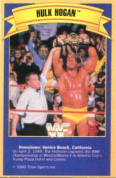 1990 Gold Bond Ice Cream #NNO Hulk Hogan Front