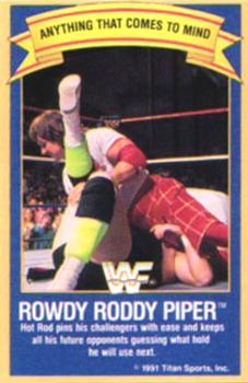 1991 Gold Bond Ice Cream WWF #NNO Rowdy Roddy Piper Front