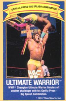 1991 Gold Bond Ice Cream WWF #NNO Ultimate Warrior Front