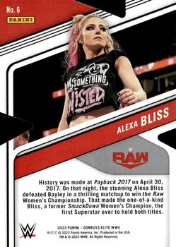 2023 Donruss Elite WWE - Status Die Cut #6 Alexa Bliss Back