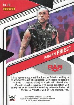 2023 Donruss Elite WWE - Status Die Cut #10 Damian Priest Back