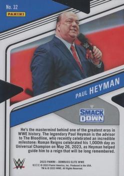 2023 Donruss Elite WWE - Status Die Cut #32 Paul Heyman Back