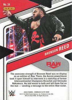 2023 Donruss Elite WWE - Status Die Cut #34 Bronson Reed Back