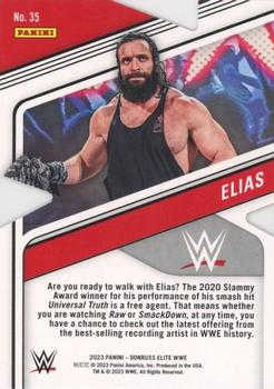 2023 Donruss Elite WWE - Status Die Cut #35 Elias Back