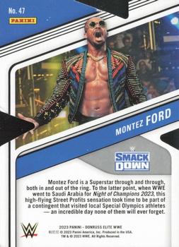 2023 Donruss Elite WWE - Status Die Cut #47 Montez Ford Back