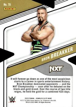 2023 Donruss Elite WWE - Status Die Cut #78 Bron Breakker Back