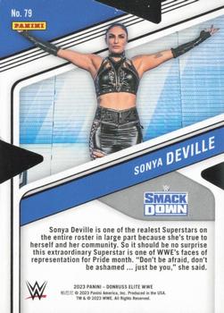 2023 Donruss Elite WWE - Status Die Cut #79 Sonya Deville Back