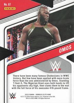 2023 Donruss Elite WWE - Status Die Cut #87 Omos Back