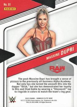 2023 Donruss Elite WWE - Status Die Cut #91 Maxxine Dupri Back