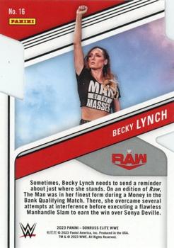 2023 Donruss Elite WWE - Aspirations Die Cut #16 Becky Lynch Back