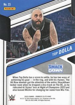 2023 Donruss Elite WWE - Aspirations Die Cut #23 Top Dolla Back