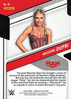 2023 Donruss Elite WWE - Aspirations Die Cut #91 Maxxine Dupri Back