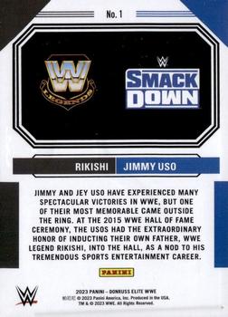 2023 Donruss Elite WWE - Family Lineage #1 Jimmy Uso / Rikishi Back