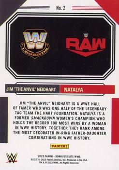 2023 Donruss Elite WWE - Family Lineage #2 Natalya / Jim 